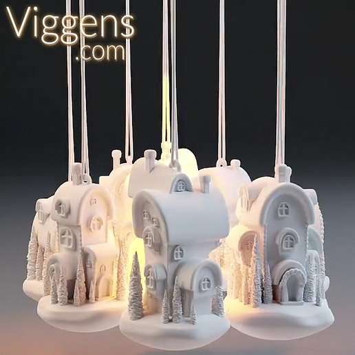 The Grinch – Whoville – ornament and/or LED garland lampshade – 12 – easy print